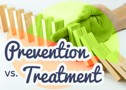 Urbandale dentist, Dr. Stefanie Donnell-Randall at The Dental Loft compares prevention vs. treatment of oral health problems.